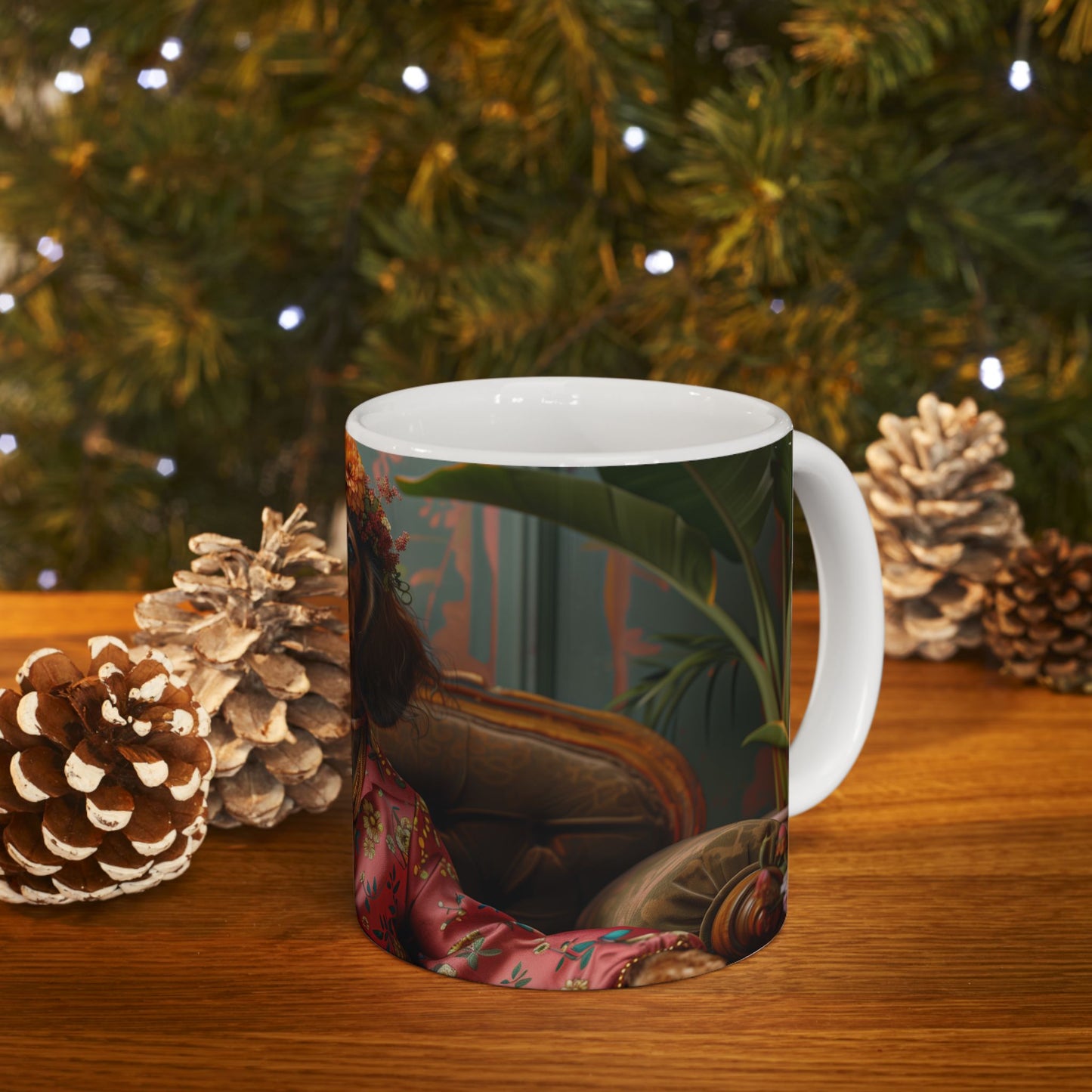 Longhaired Dachshund Mug – Bohemian Queen Dog Coffee Cup - Pikipa
