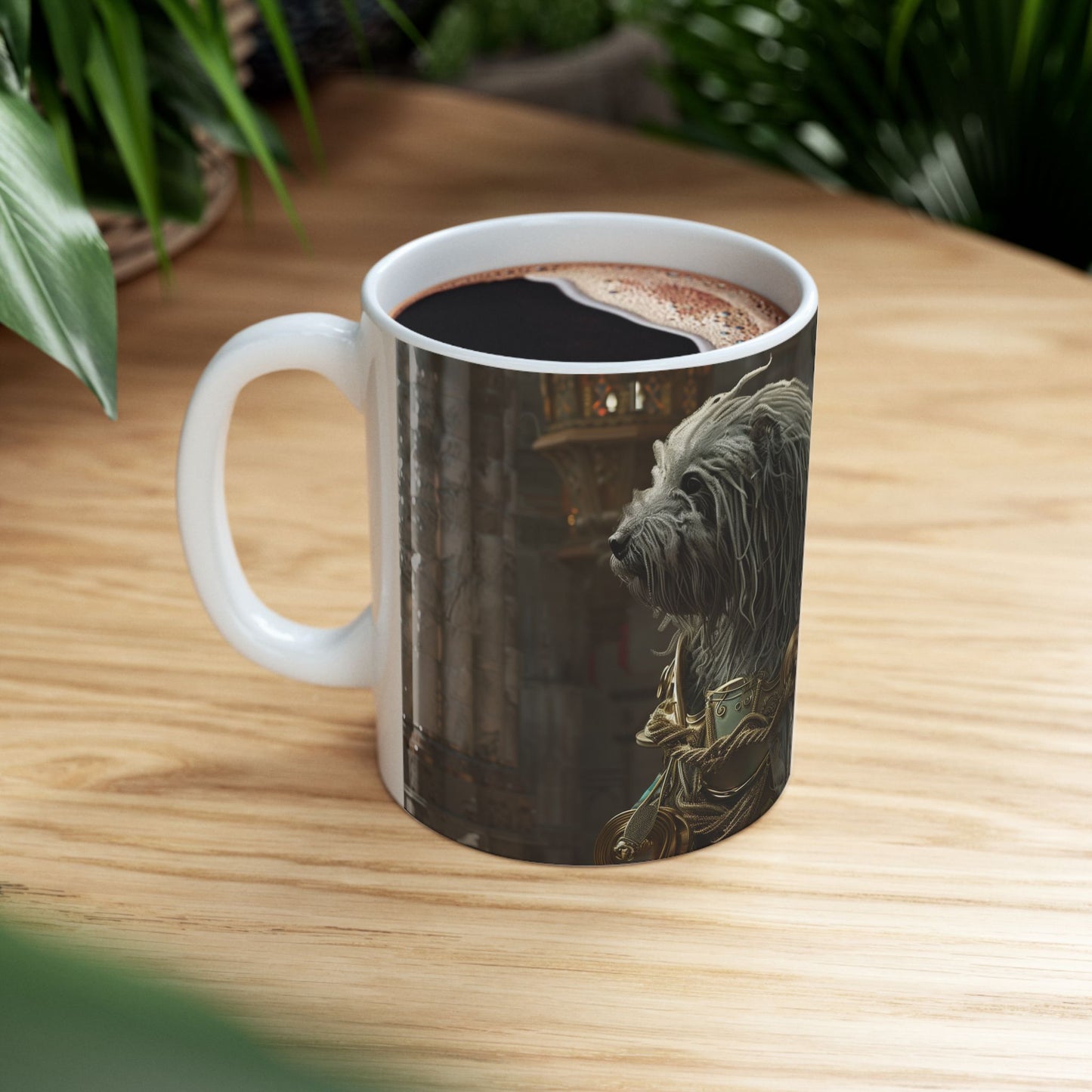 Puli Knight Mug – Brave Warrior Dog Coffee Cup - Pikipa