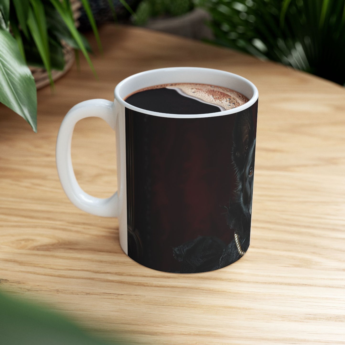 Belgian Sheepdog Mug – Mysterious Gothic Countess Dog Cup - Pikipa