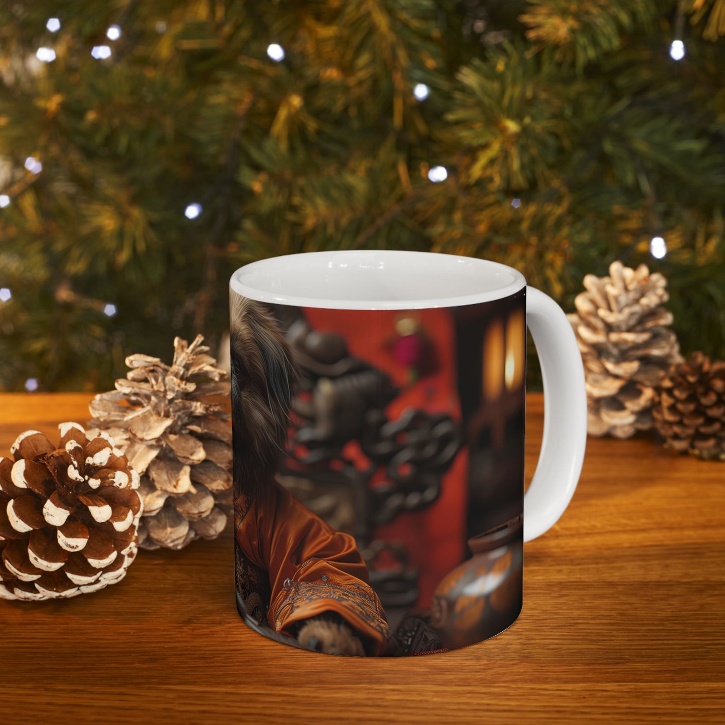 Pekingese Emperor Mug – Noble Dog Art Coffee Cup - Pikipa