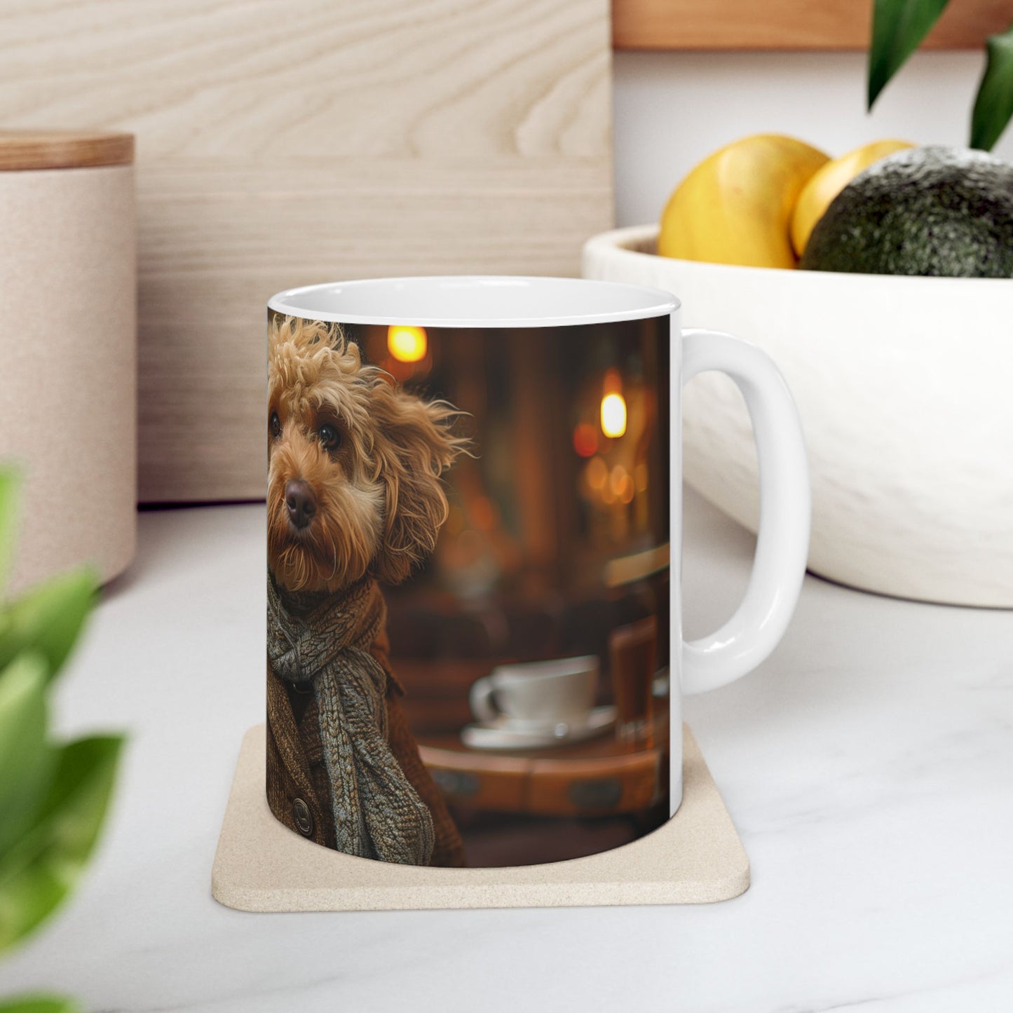Labradoodle Trendsetter Mug – Modern Fashion Dog Coffee Cup - Pikipa