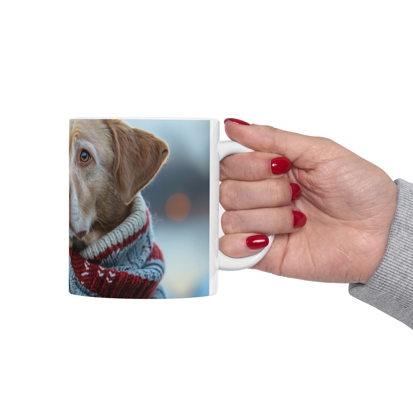"Chesapeake Bay Retriever Nautical Sweater Mug – Unique Dog Coffee Cup - Pikipa