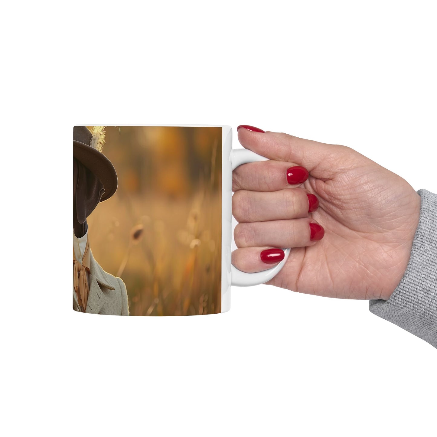 English Pointer Mug – Elegant Equestrian Lady Dog Cup - Pikipa