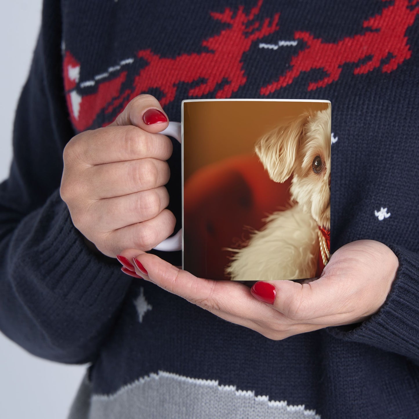 Coton de Tulear Mug – Vintage Hollywood Starlet Dog Cup - Pikipa