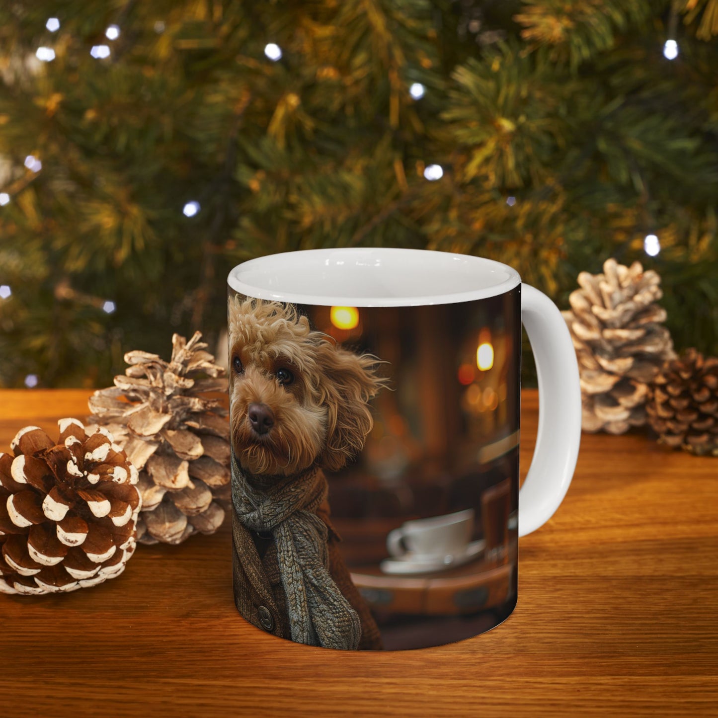 Labradoodle Trendsetter Mug – Modern Fashion Dog Coffee Cup - Pikipa