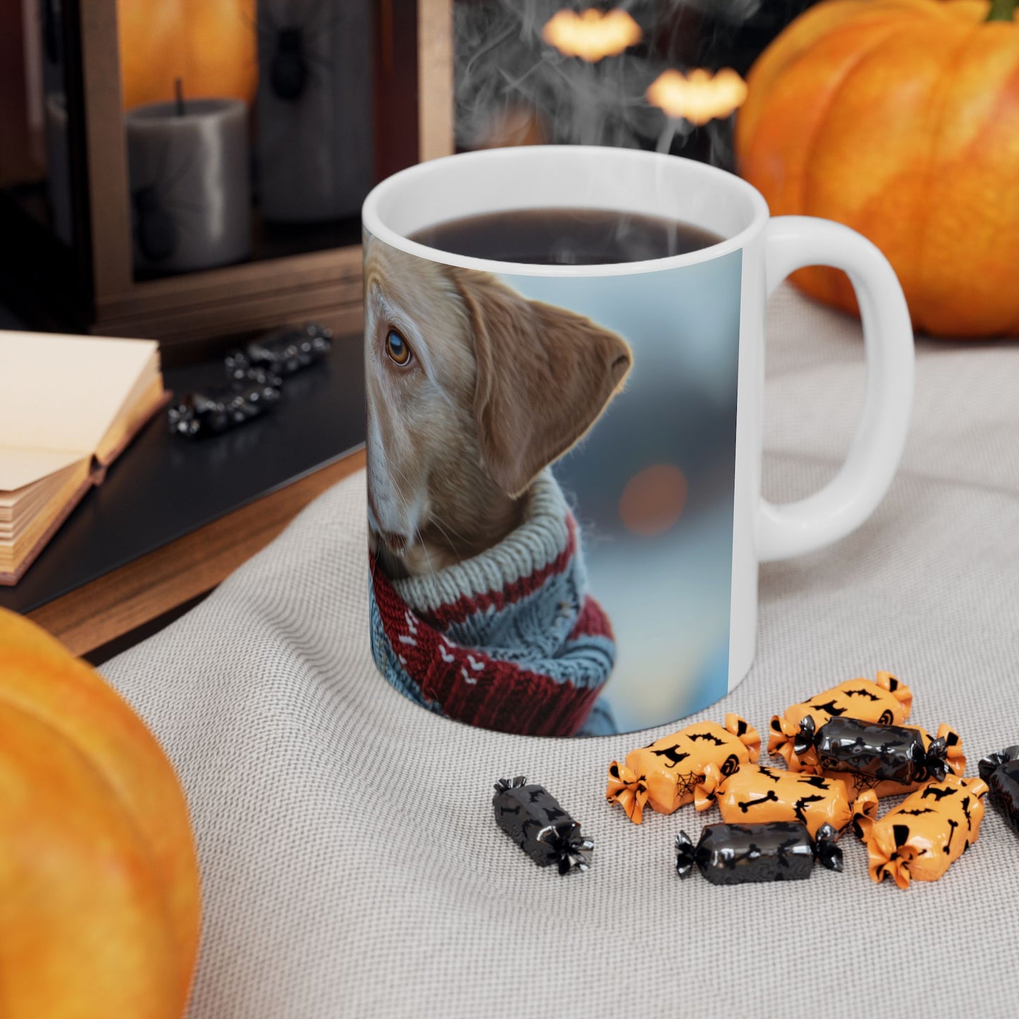 "Chesapeake Bay Retriever Nautical Sweater Mug – Unique Dog Coffee Cup - Pikipa