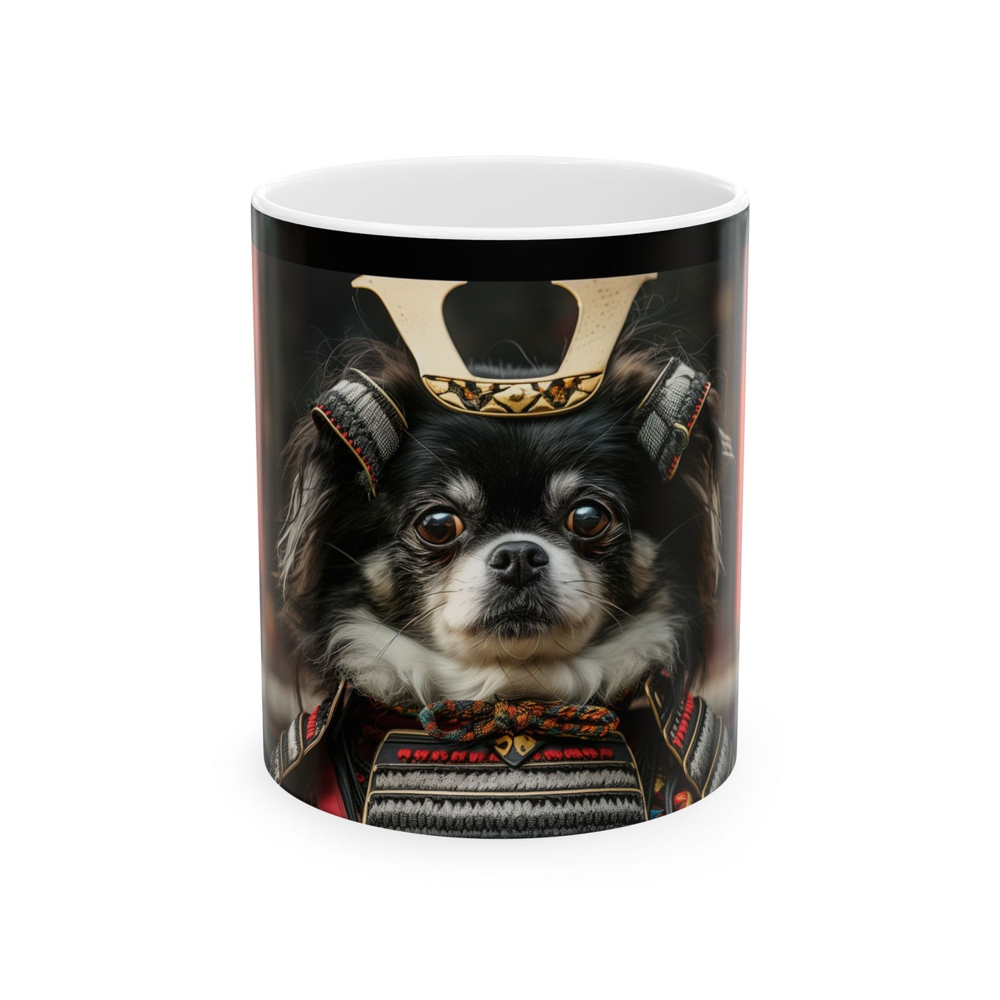 Japanese Chin Mug – Noble Warrior Dog Coffee Cup - Pikipa
