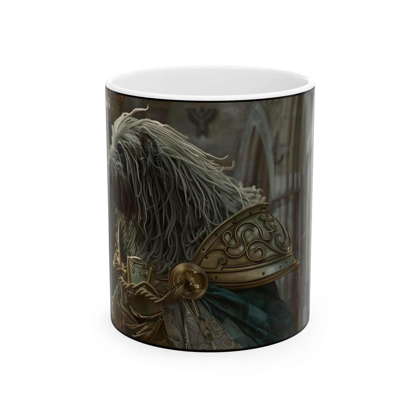 Puli Knight Mug – Brave Warrior Dog Coffee Cup - Pikipa
