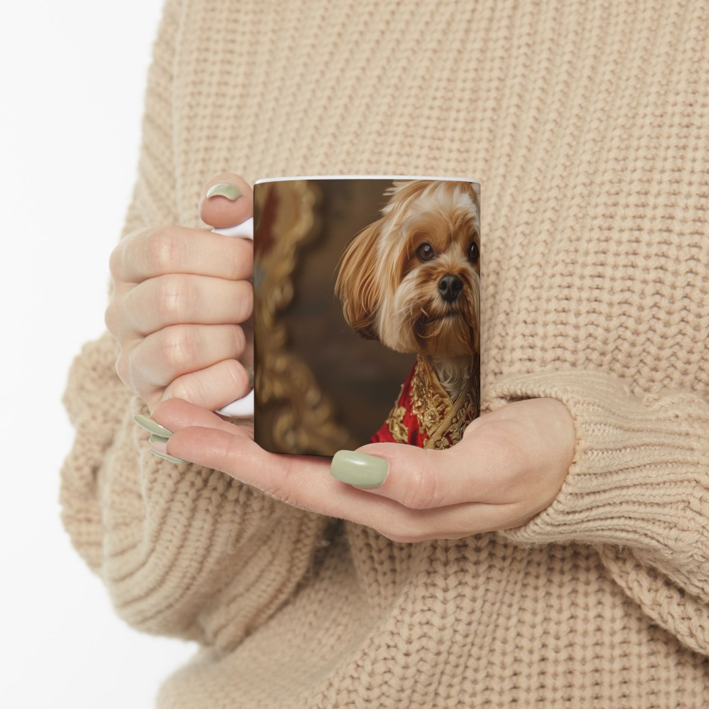 Lhasa Apso Mug – Tibetan Royalty Dog Coffee Cup - Pikipa