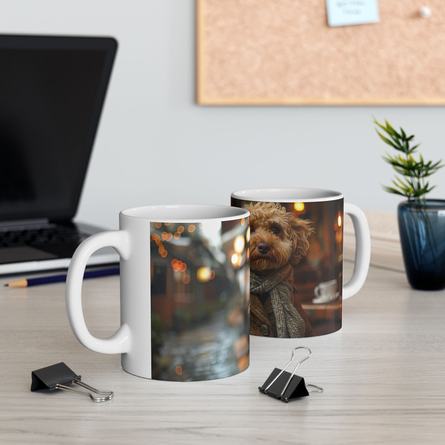 Labradoodle Trendsetter Mug – Modern Fashion Dog Coffee Cup - Pikipa