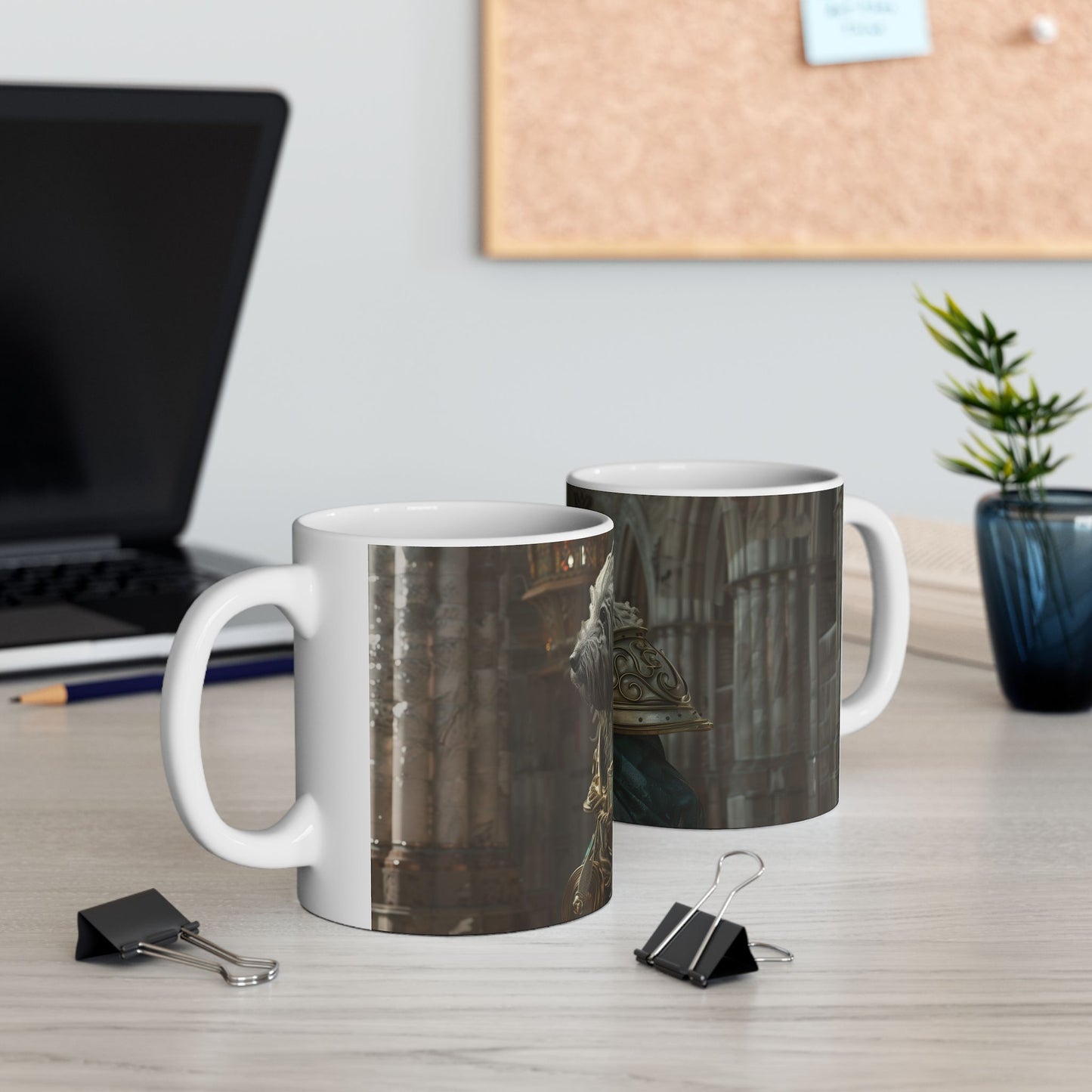 Puli Knight Mug – Brave Warrior Dog Coffee Cup - Pikipa