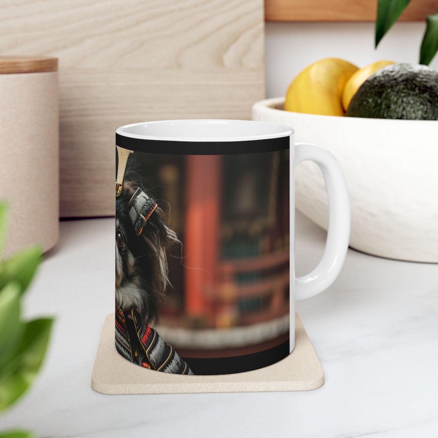 Japanese Chin Mug – Noble Warrior Dog Coffee Cup - Pikipa