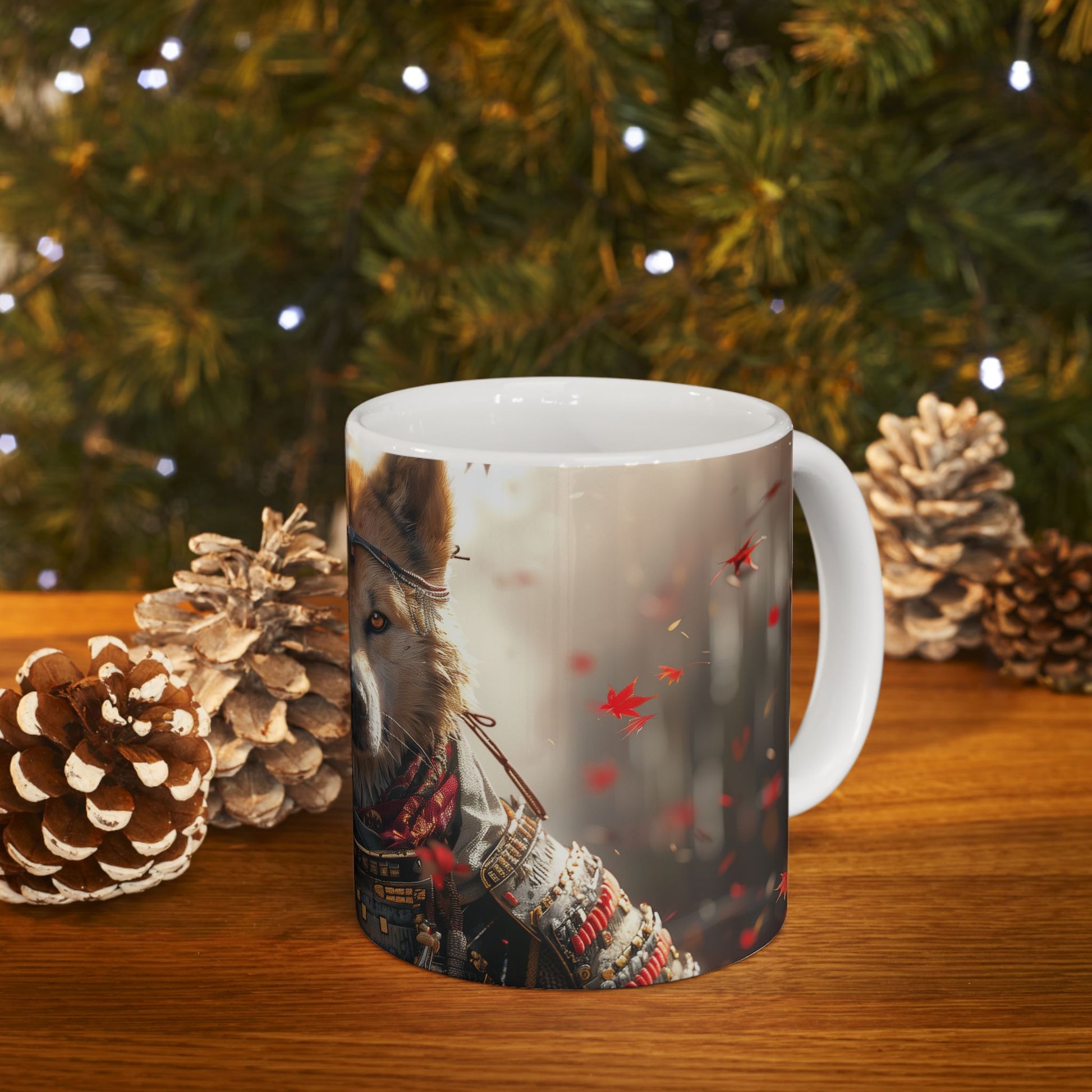 Shiba Inu Samurai Warrior Mug – Feudal Japan Dog Coffee Cup - Pikipa