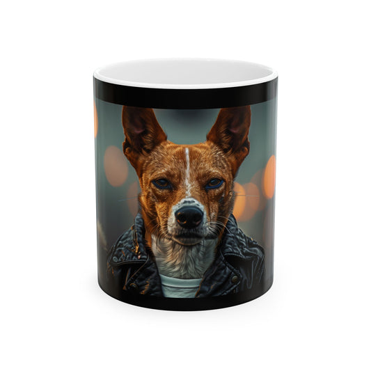 Basenji Rebel Mug – Trendy Gift for Dog Lovers & Coffee Enthusiasts - Pikipa