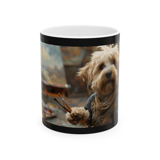 Coton de Tulear Mug – Artistic Dog Coffee Cup for Creative Souls - Pikipa