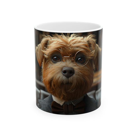 Brussels Griffon Mug – Classy Gentleman Dog Coffee Cup - Pikipa