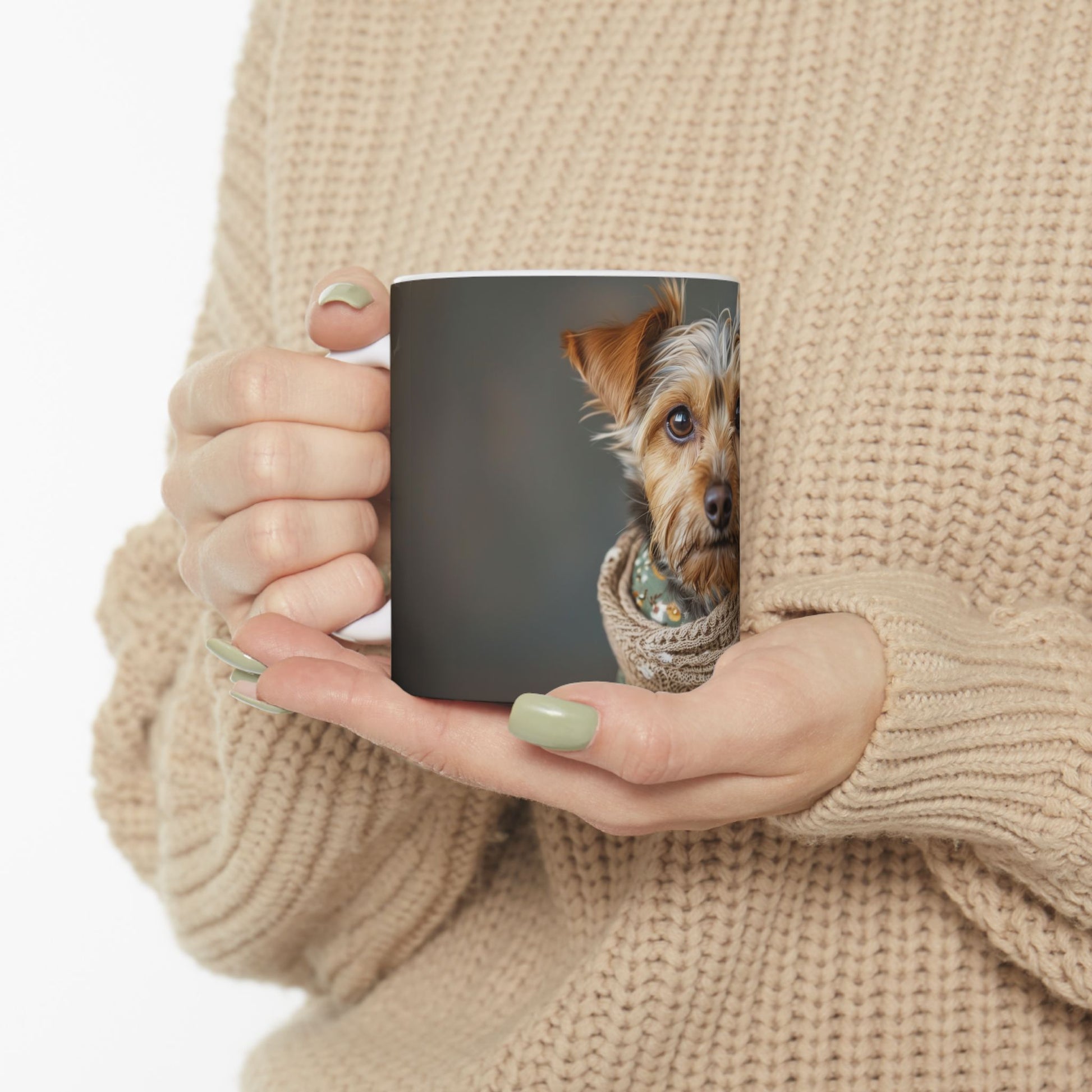 Australian Terrier Mug – Country Chic Dog Coffee Cup - Pikipa