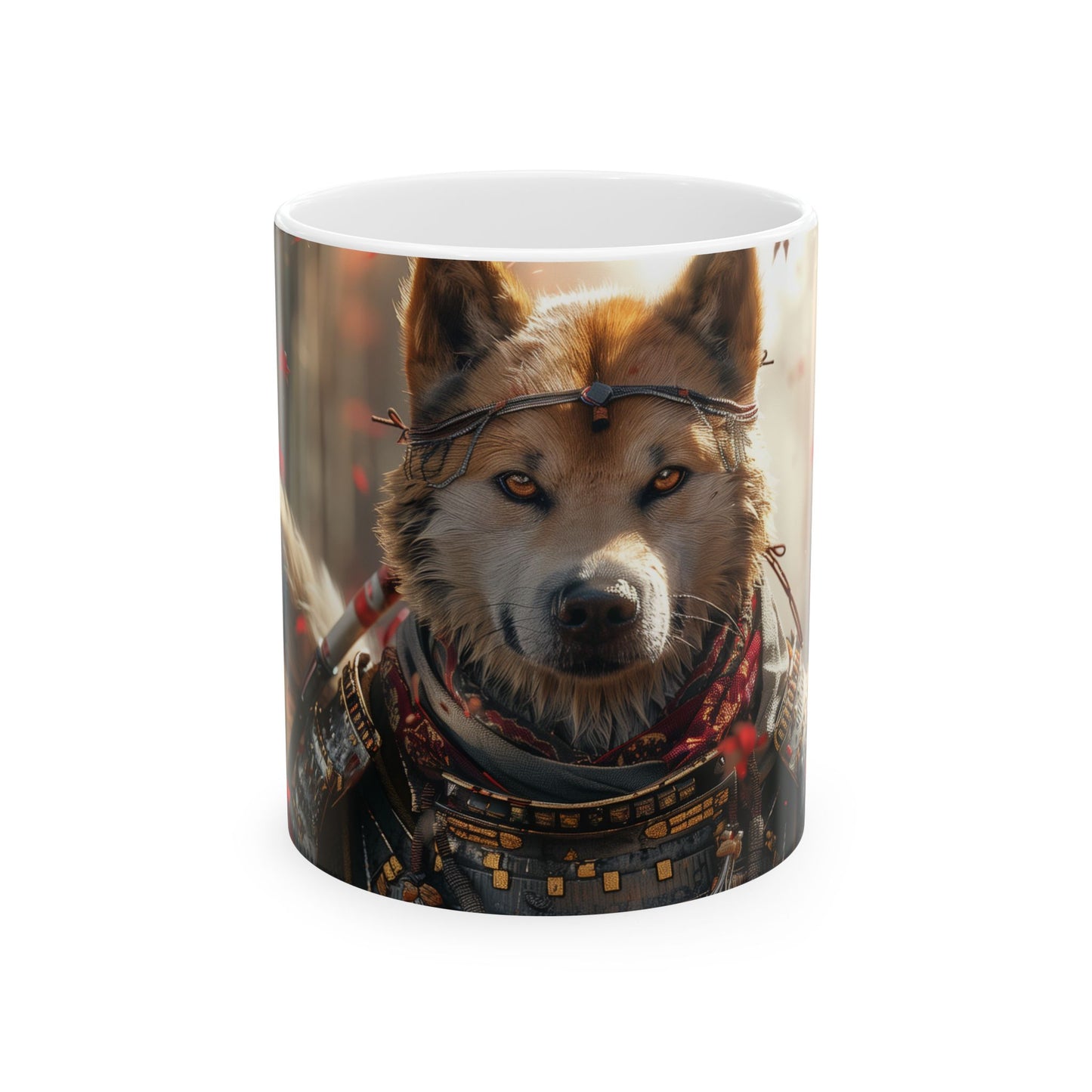 Shiba Inu Samurai Warrior Mug – Feudal Japan Dog Coffee Cup - Pikipa
