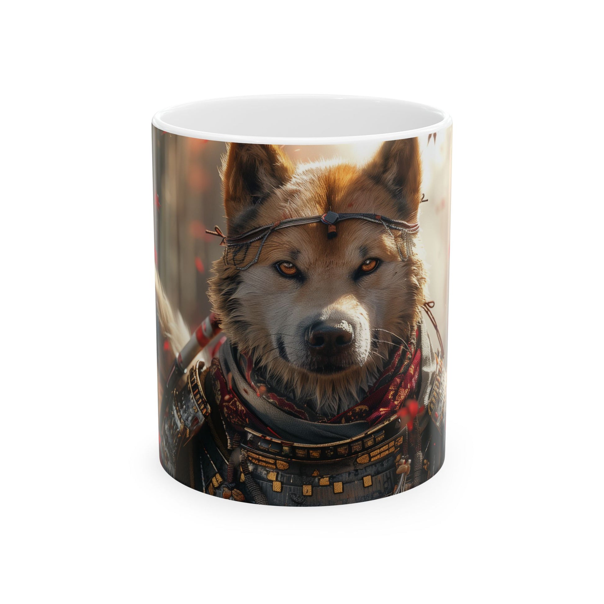 Shiba Inu Samurai Warrior Mug – Feudal Japan Dog Coffee Cup - Pikipa