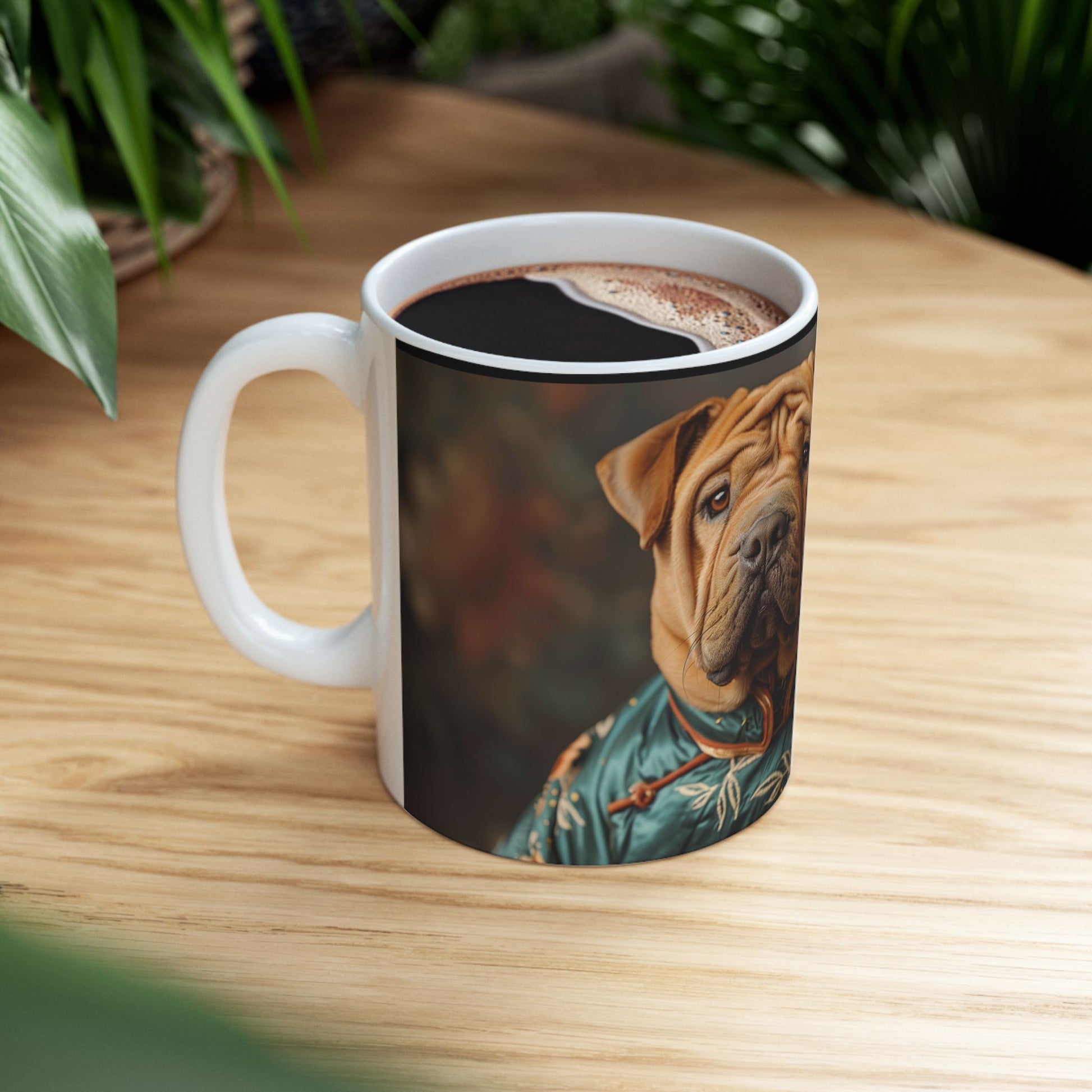 Chinese Shar-Pei Mug – Cheongsam Dog Coffee Cup - Pikipa