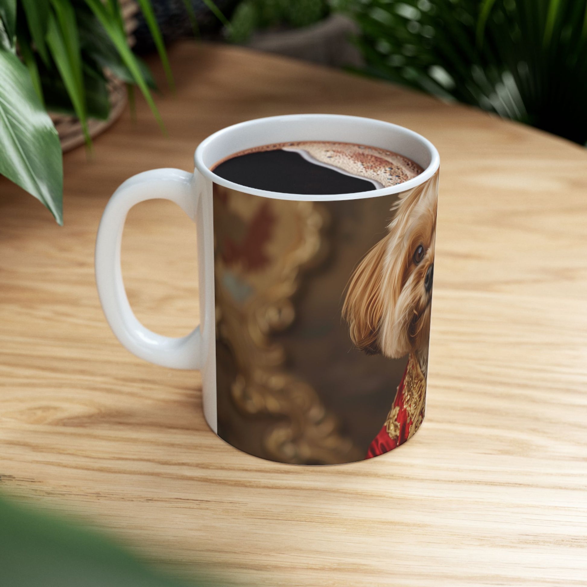 Lhasa Apso Mug – Tibetan Royalty Dog Coffee Cup - Pikipa
