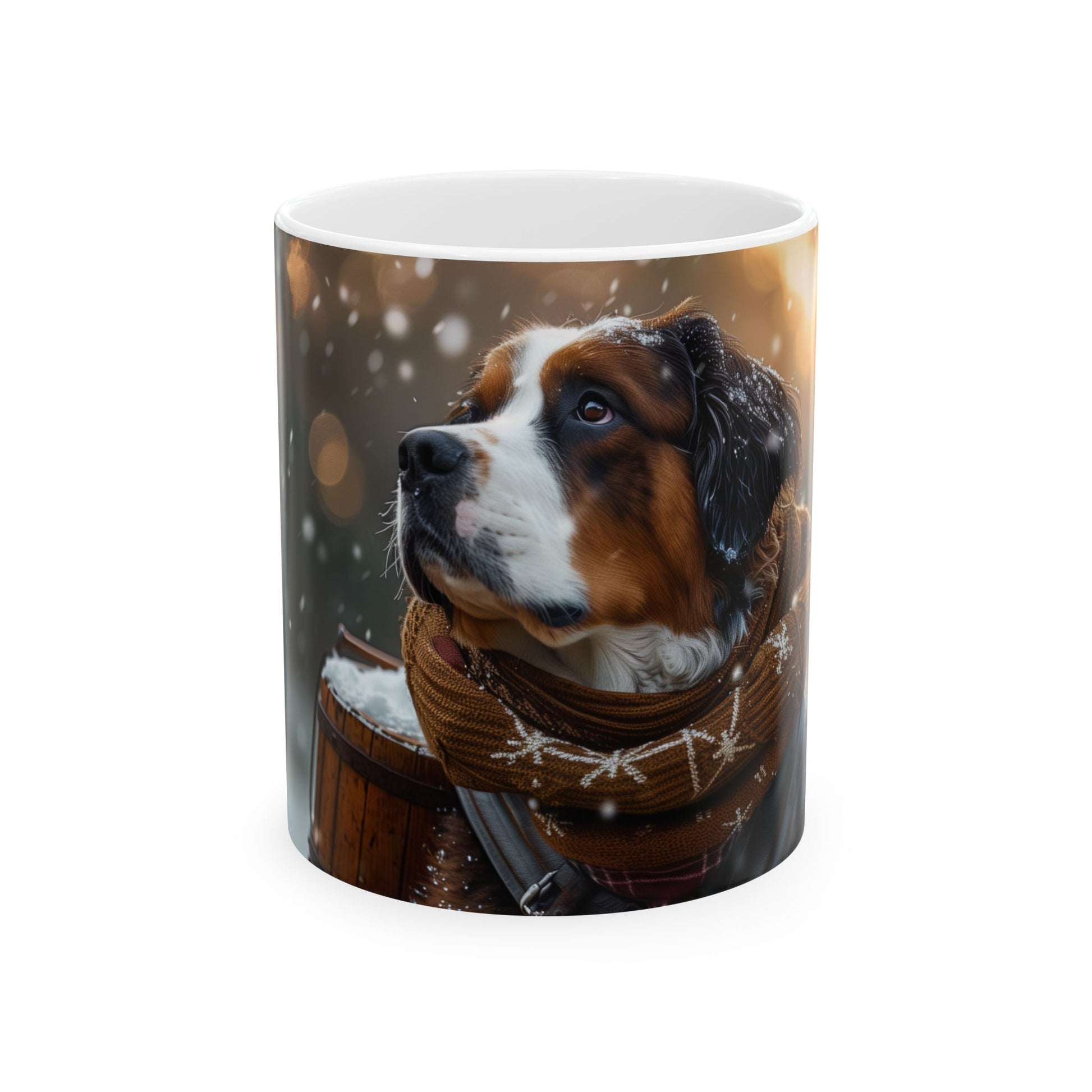 Saint Bernard Explorer Mug – Unique Alpine Rescue Dog Coffee Cup - Pikipa
