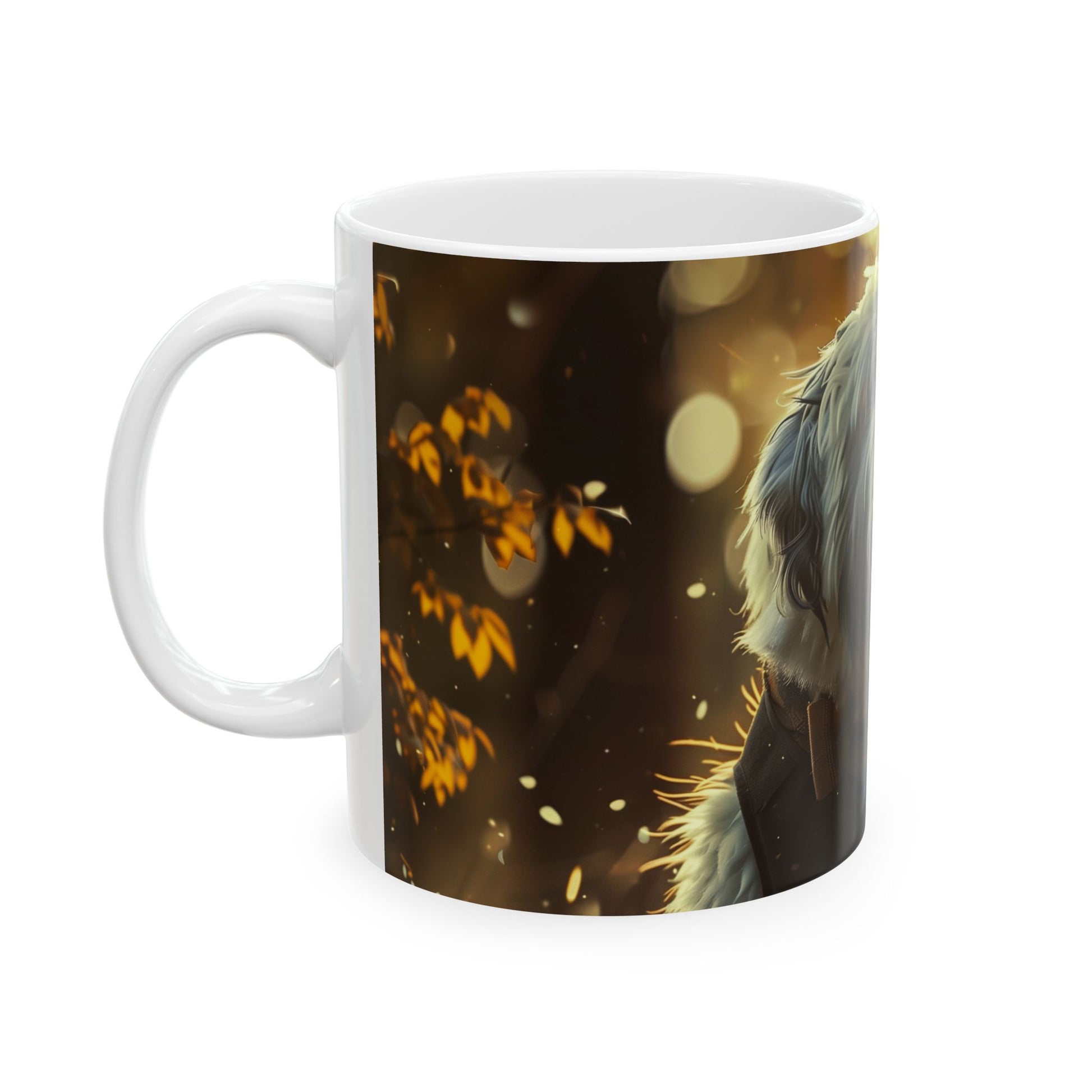 Old English Sheepdog Gentleman Mug – Dapper Dog Coffee Cup - Pikipa