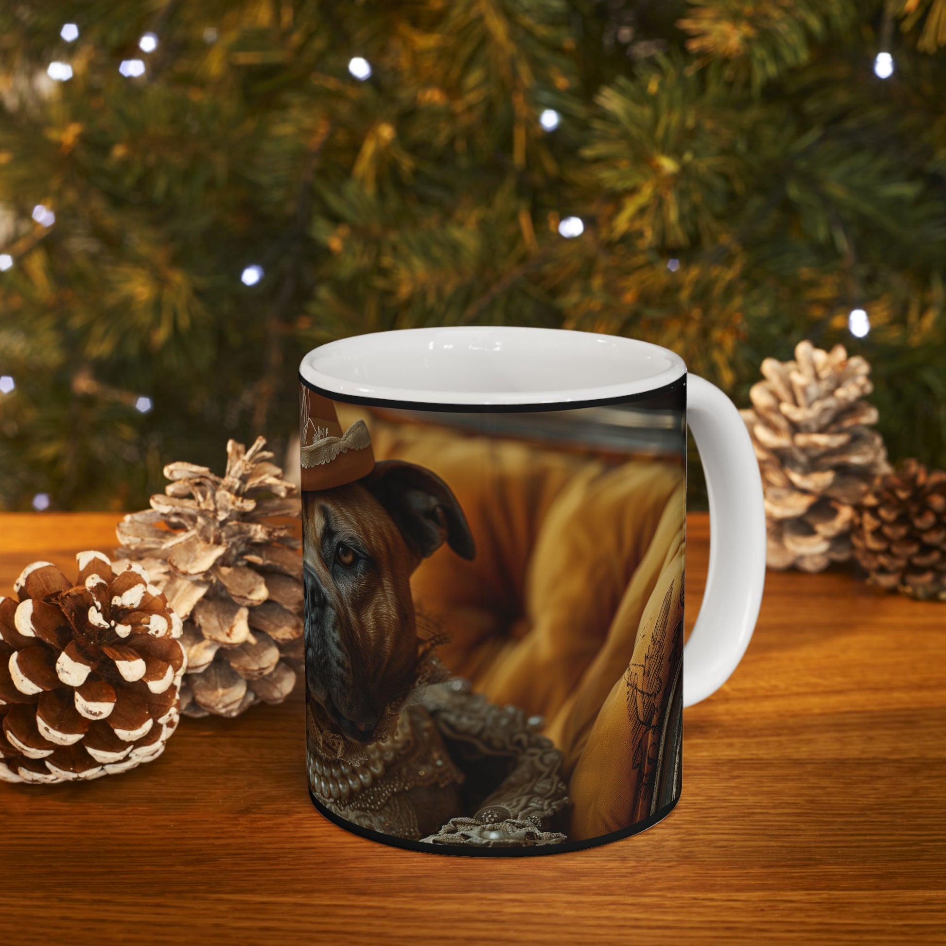 English Mastiff Countess Mug – Victorian Dog Coffee Cup - Pikipa