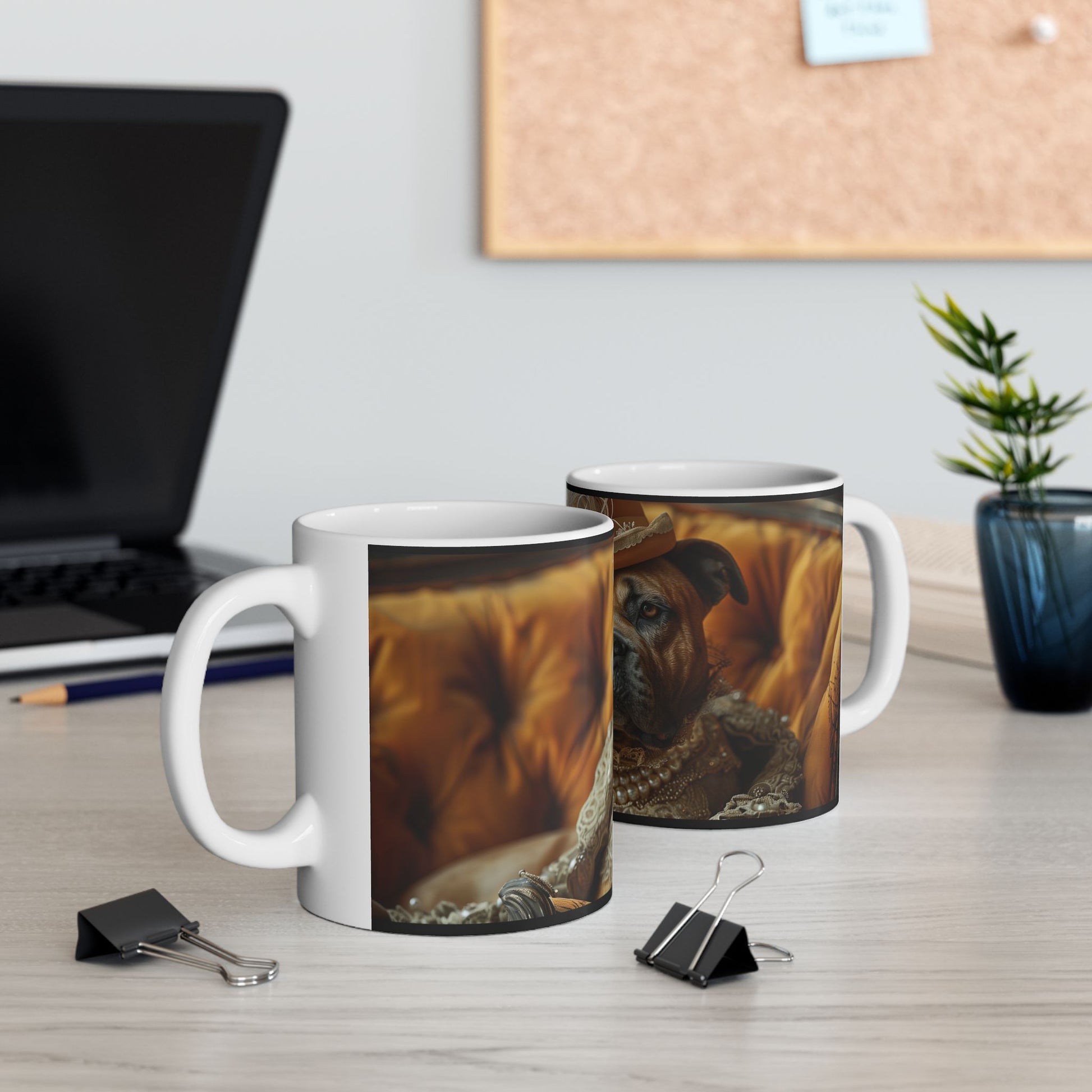 English Mastiff Countess Mug – Victorian Dog Coffee Cup - Pikipa
