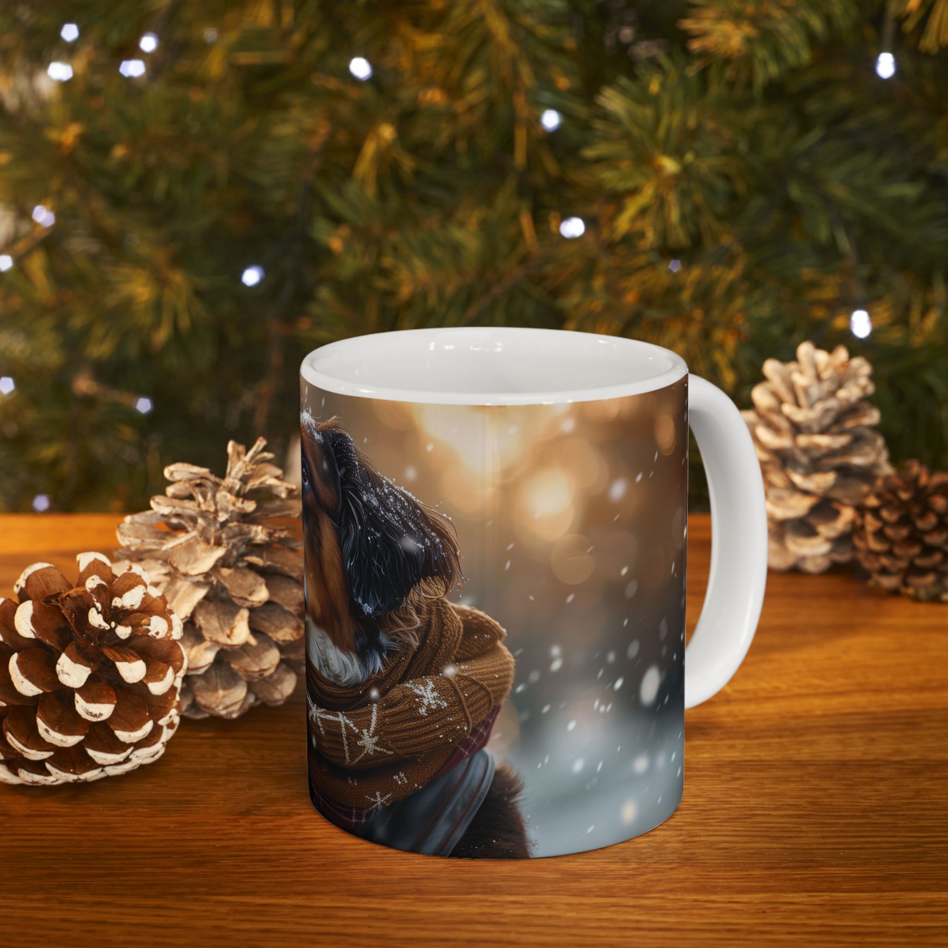 Saint Bernard Explorer Mug – Unique Alpine Rescue Dog Coffee Cup - Pikipa