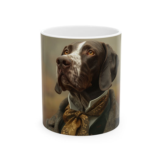 English Pointer Mug – Sophisticated Country Gentleman Dog Cup - Pikipa