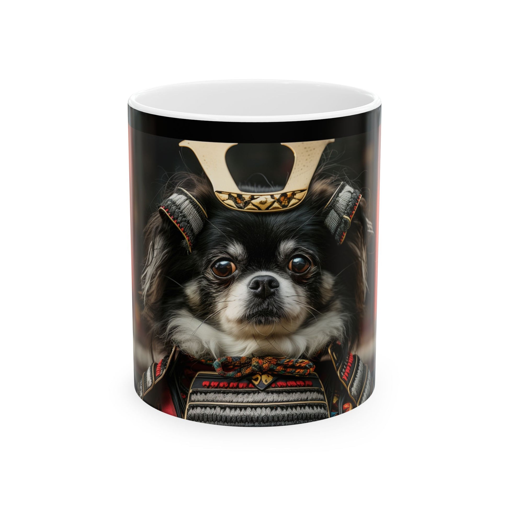 Japanese Chin Mug – Noble Warrior Dog Coffee Cup - Pikipa