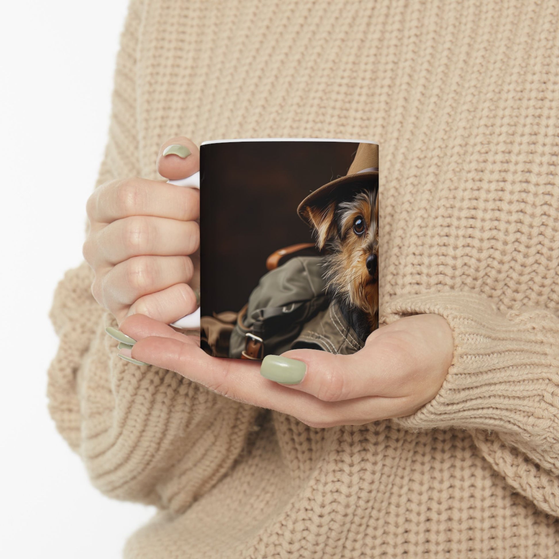 Australian Terrier Adventure Mug – Outback Dog Coffee Cup - Pikipa