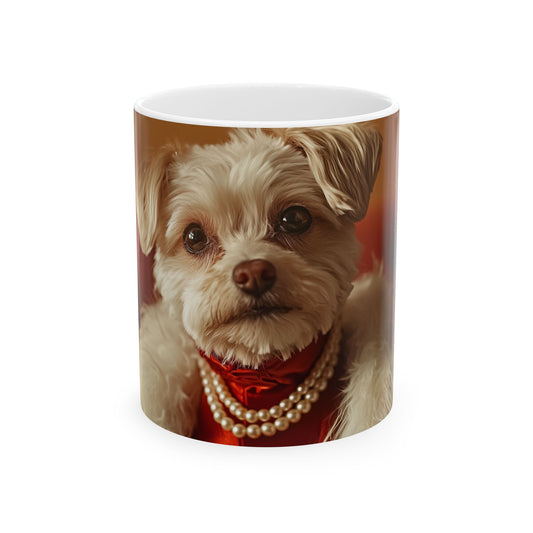 Coton de Tulear Mug – Vintage Hollywood Starlet Dog Cup - Pikipa
