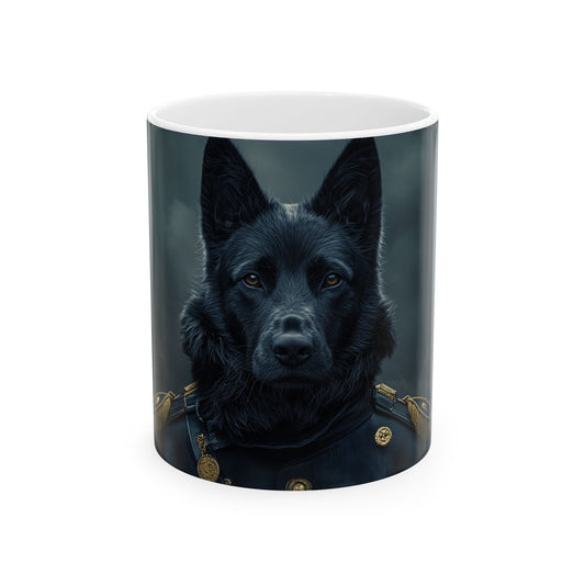 Belgian Sheepdog Mug – Fearless Military Commander Dog Cup - Pikipa