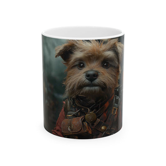 Brussels Griffon Mug – Steampunk Adventurer Dog Cup for Creative Minds - Pikipa