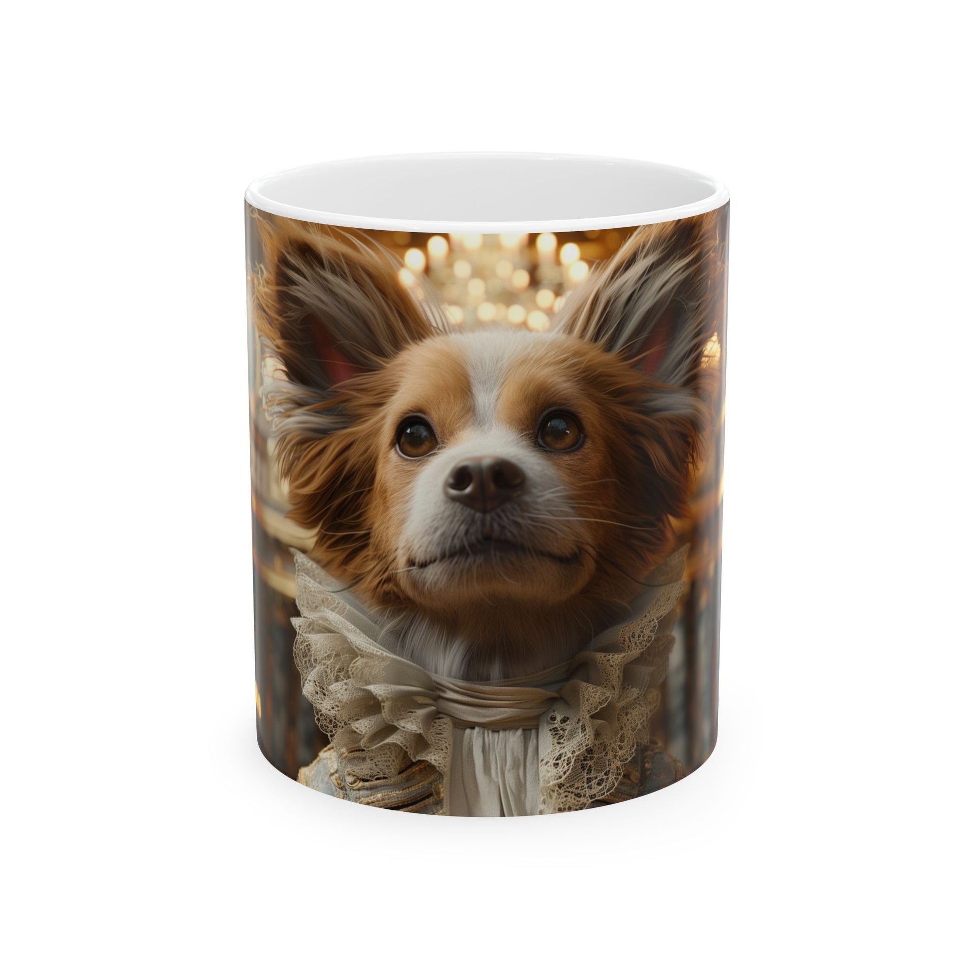 Papillon Nobleman Mug – French Royalty Dog Portrait Cup - Pikipa