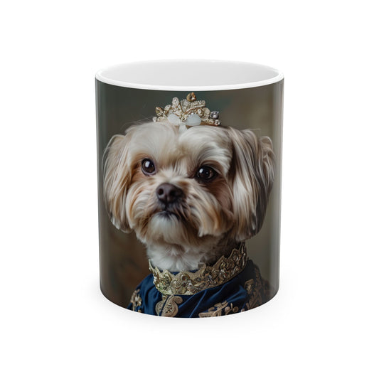 Lhasa Apso Coffee Mug – Stylish and Majestic Dog Art Cup - Pikipa