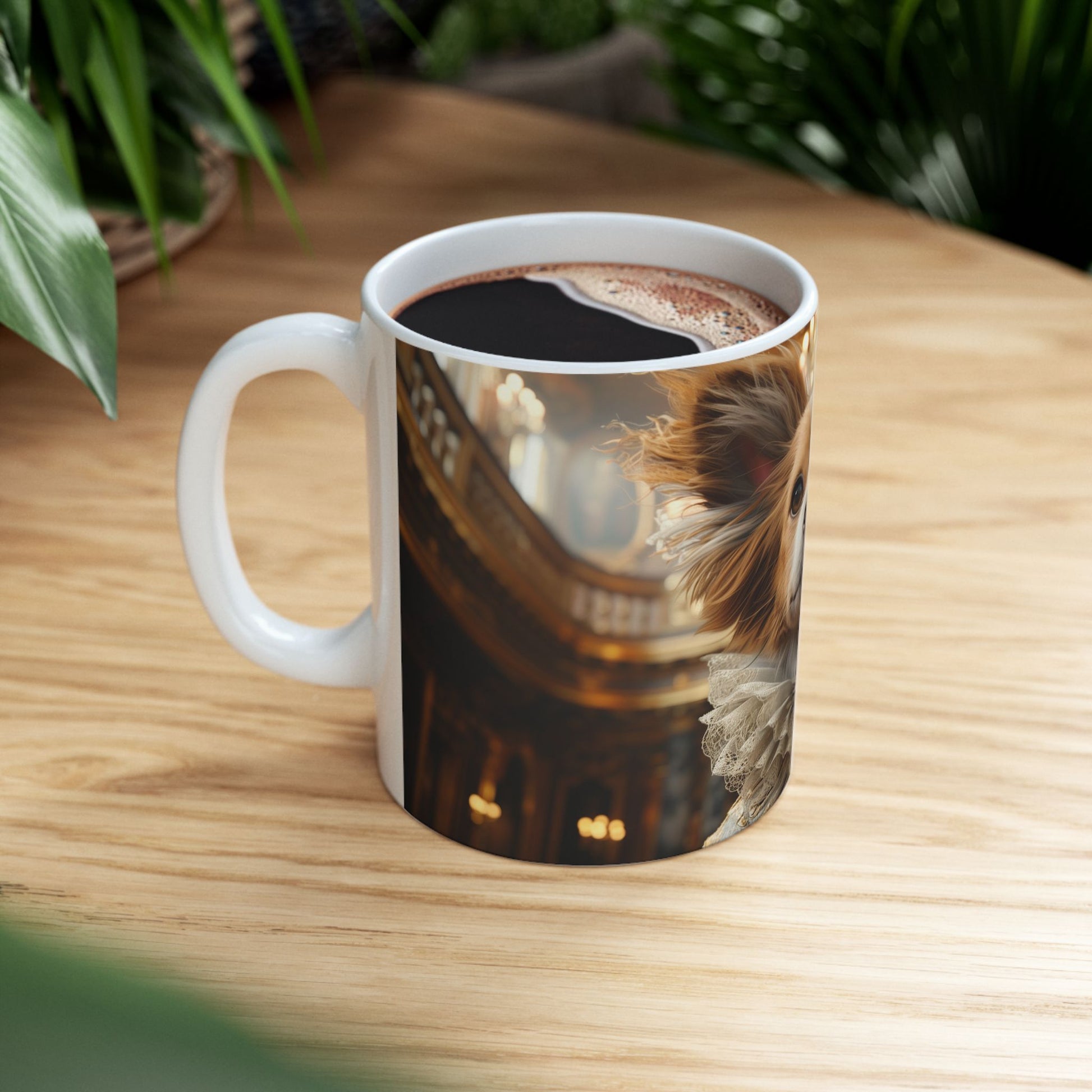 Papillon Nobleman Mug – French Royalty Dog Portrait Cup - Pikipa