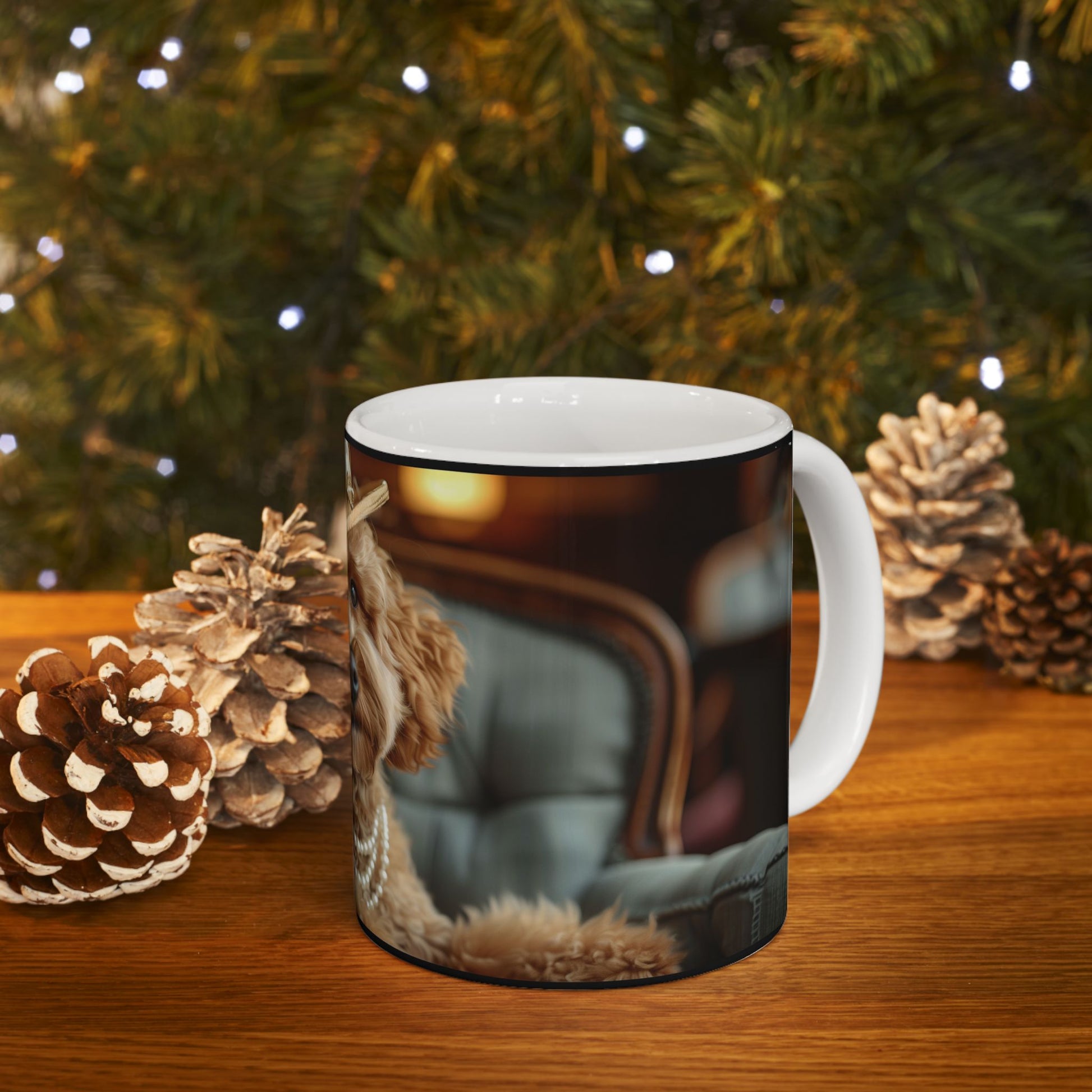 Goldendoodle Fashionista Mug – Stylish Dog Coffee Cup - Pikipa