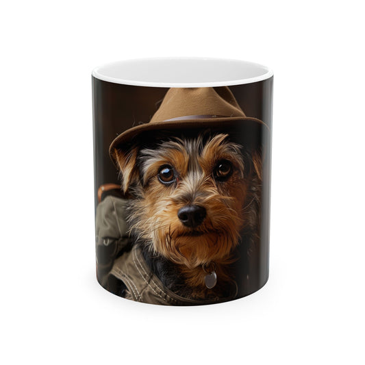 Australian Terrier Adventure Mug – Outback Dog Coffee Cup - Pikipa