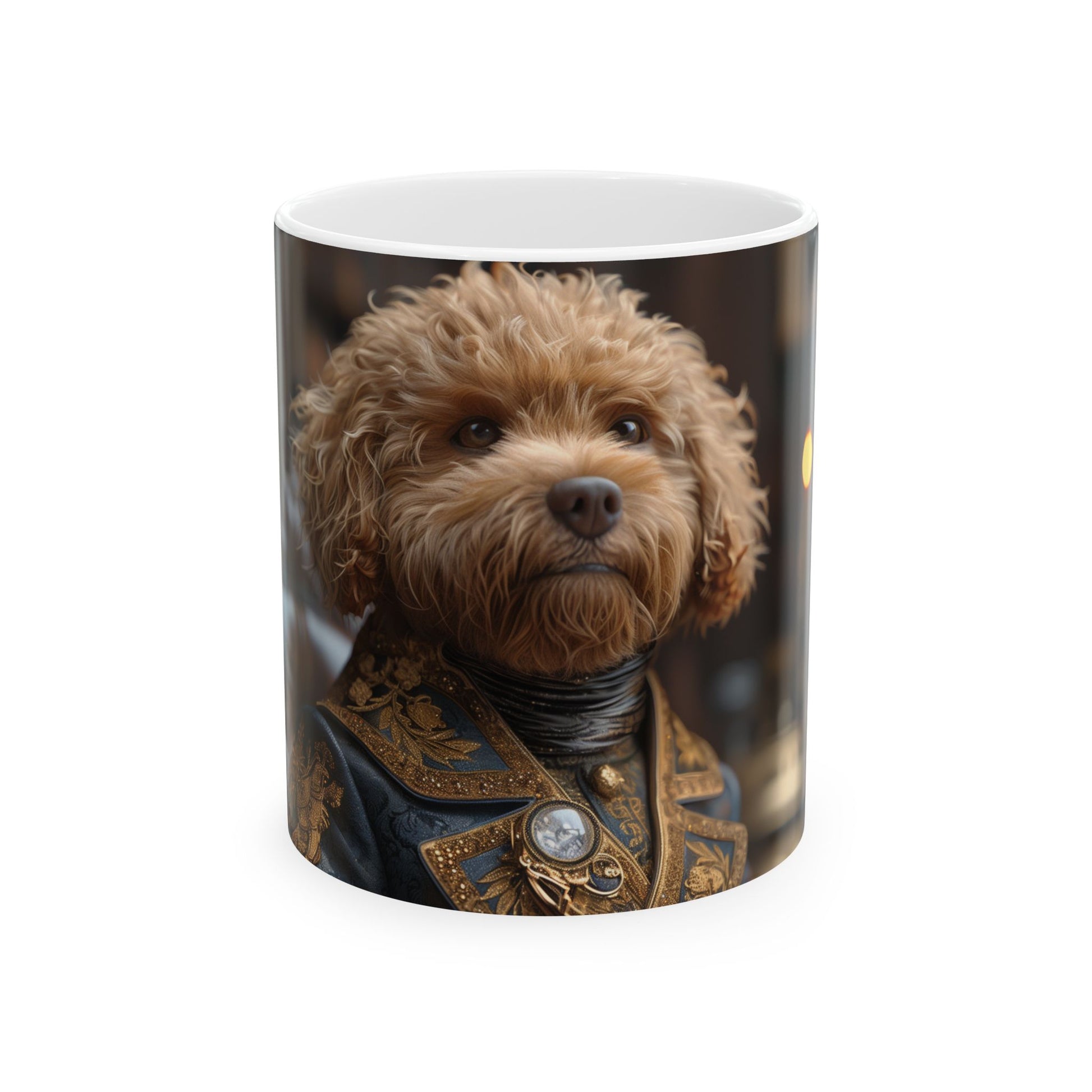Goldendoodle Baron Mug – Aristocratic Dog Coffee Cup - Pikipa