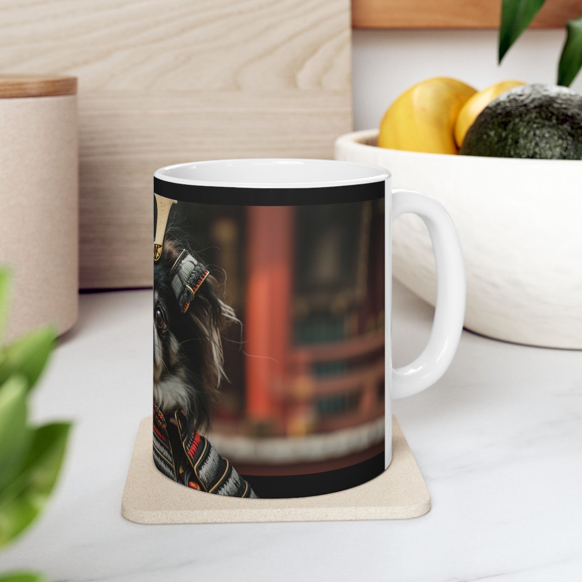Japanese Chin Mug – Noble Warrior Dog Coffee Cup - Pikipa