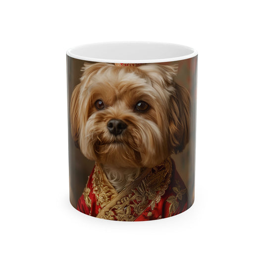 Lhasa Apso Mug – Tibetan Royalty Dog Coffee Cup - Pikipa
